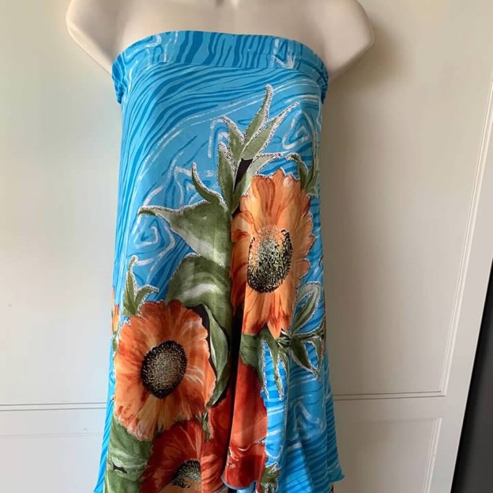 Kimaya Convertible Dress/Skirt- 80% Silk- SZ M